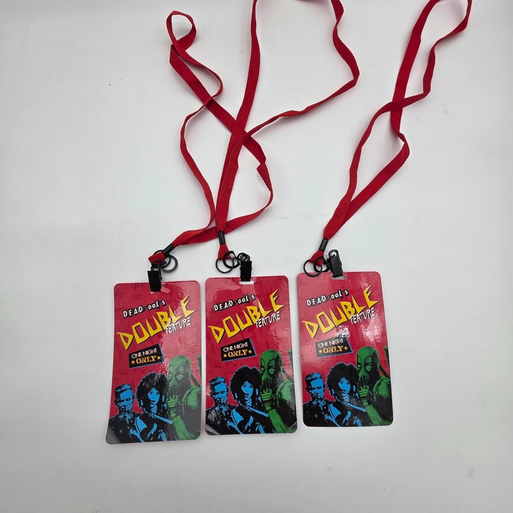 3 x DEAD POOL'S DOUBLE FEATURE DEADPOOL & DEADPOOL 2 AMC THEATRE TAG